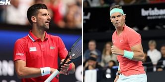 "Welcome back" - Novak Djokovic cheers Rafael Nadal on as Spaniard makes successful return to tour after 12 months with Brisbane win
