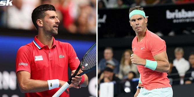 "Welcome back" - Novak Djokovic cheers Rafael Nadal on as Spaniard makes successful return to tour after 12 months with Brisbane win