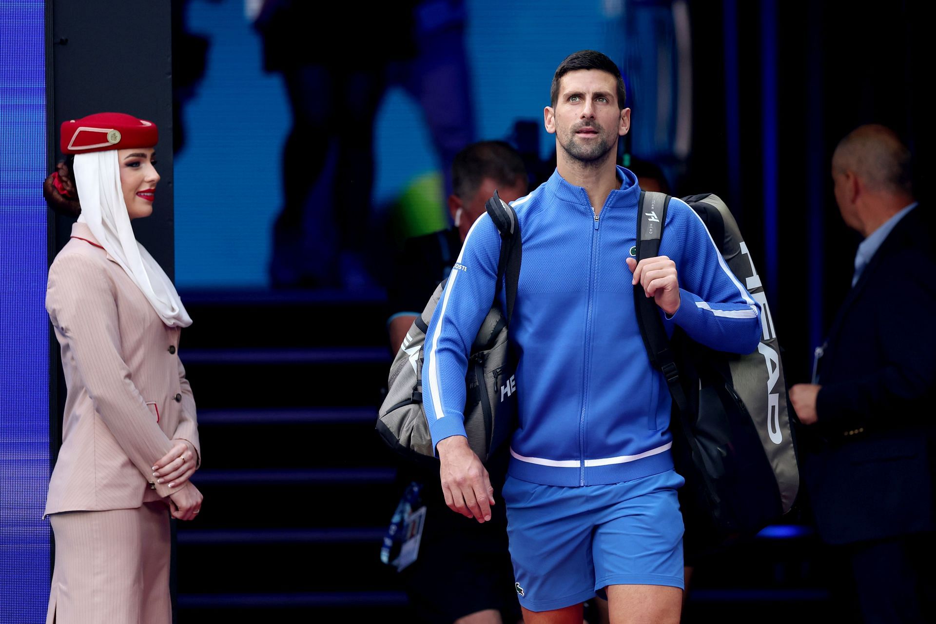 Novak Djokovic at the 2024 Australian Open