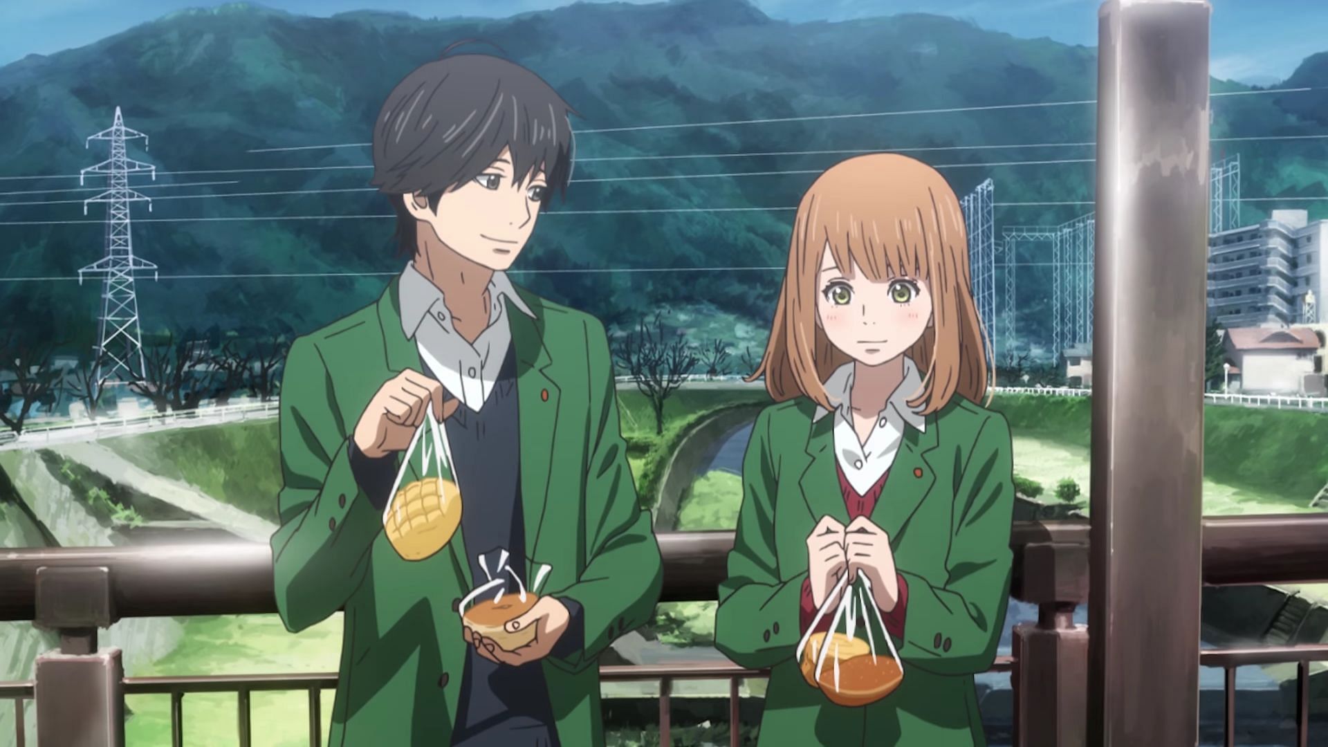 Kakeru and Naho as seen in Orange (Image via Telecom Animation Film)