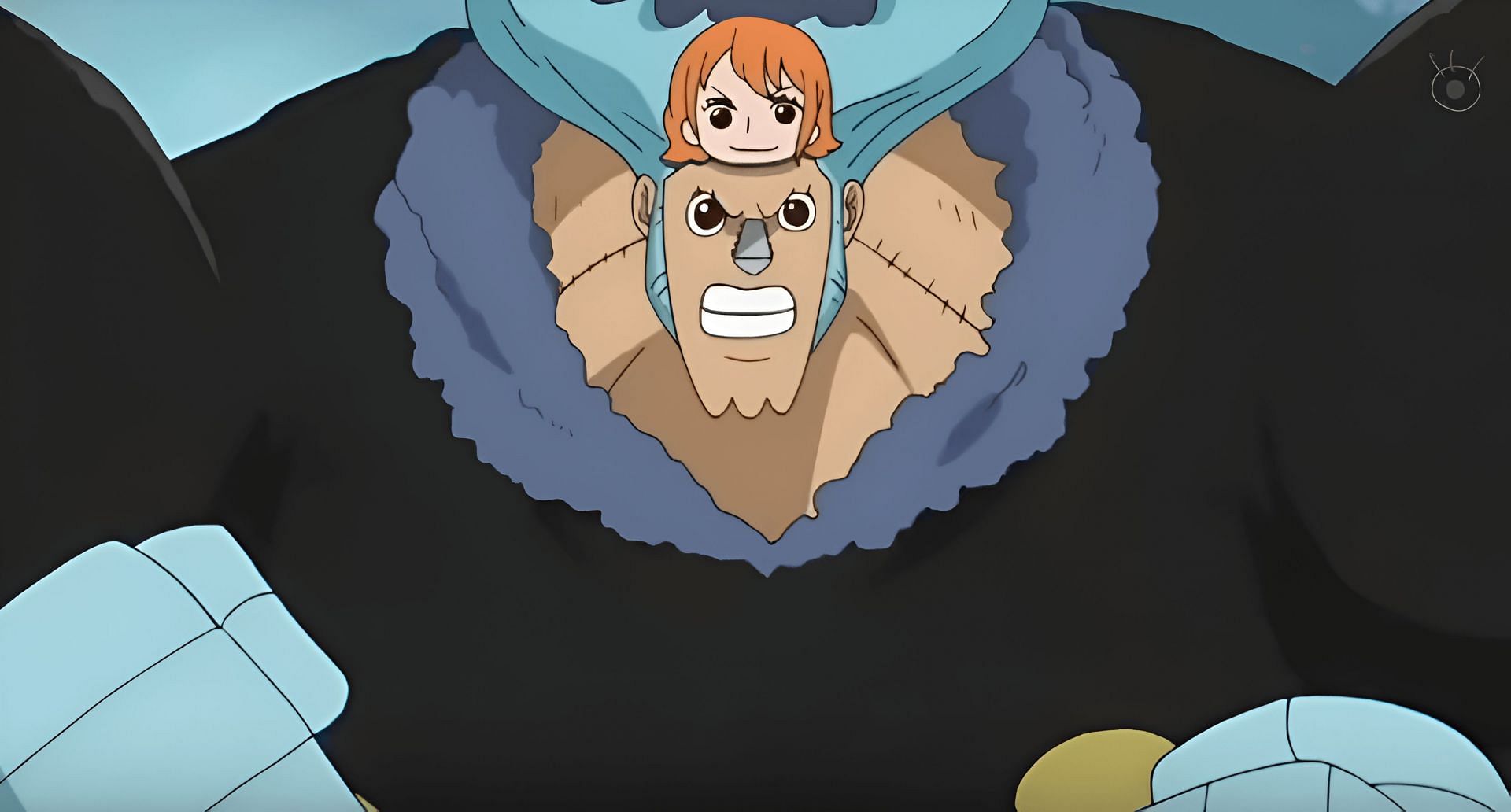 Nami in the body of Franky (Image via Toei Animation)