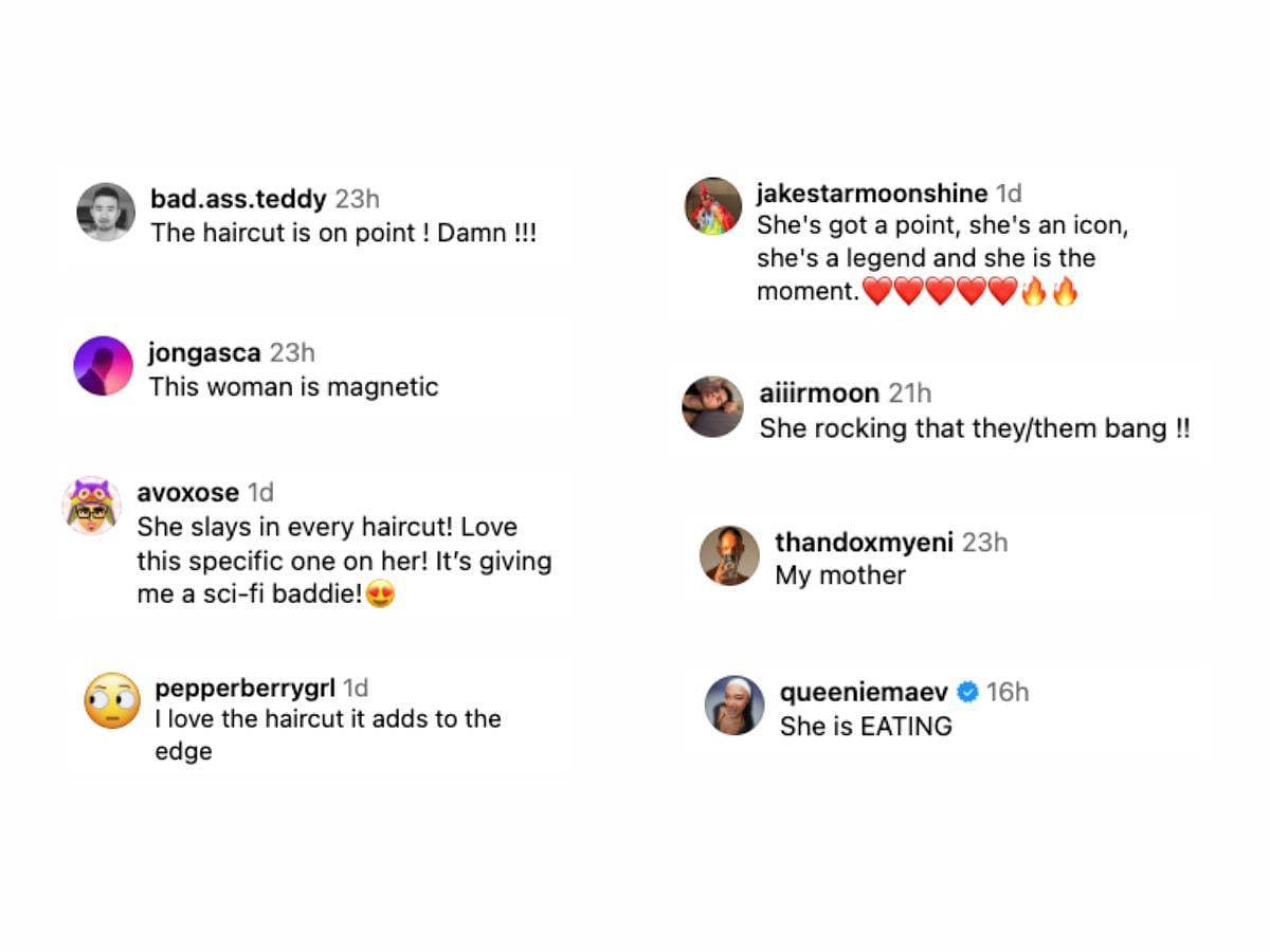 Fans commented on Zendaya&#039;s new hairstyle (Image via Sportskeeda)