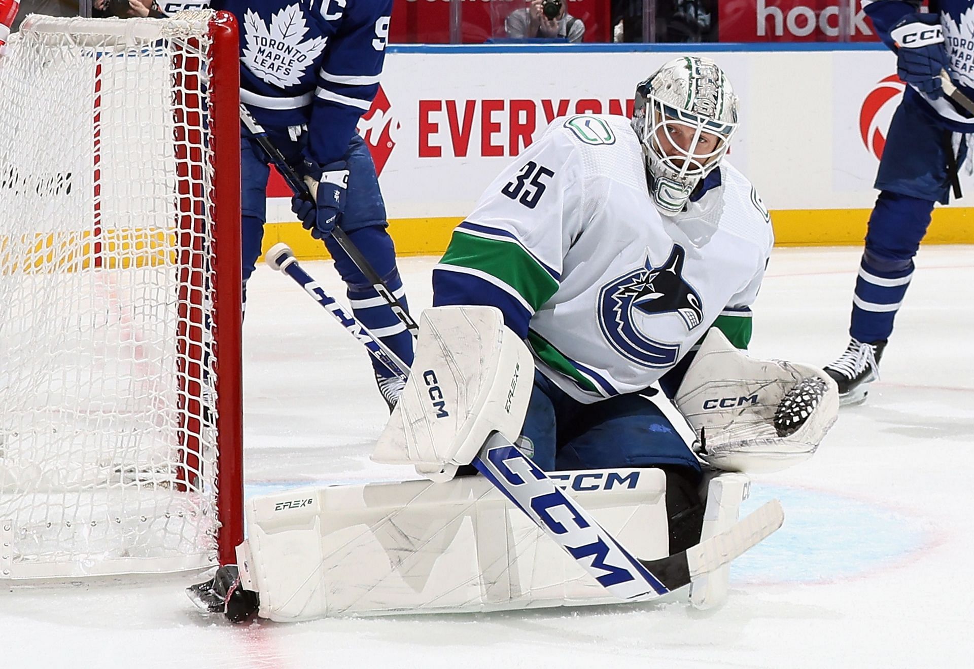 Thatcher Demko of the NHL&#039;s Vancouver Canucks