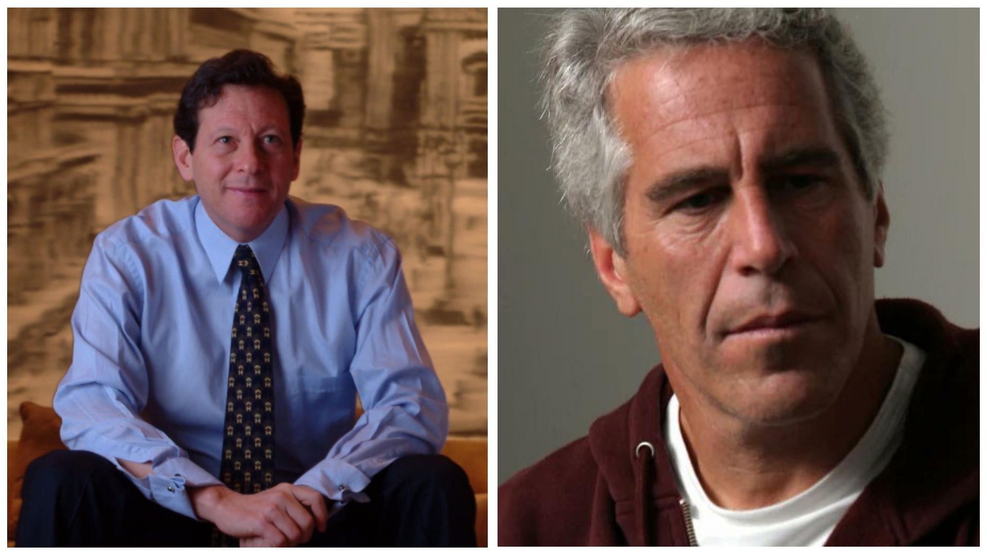 Tom Pritzker (left) allegedly had s*x with Jeffrey Epstein (right) victim Virginia Giuffre (Image via @Gabsmimi183563 and @Phil_Lewis_/X) 