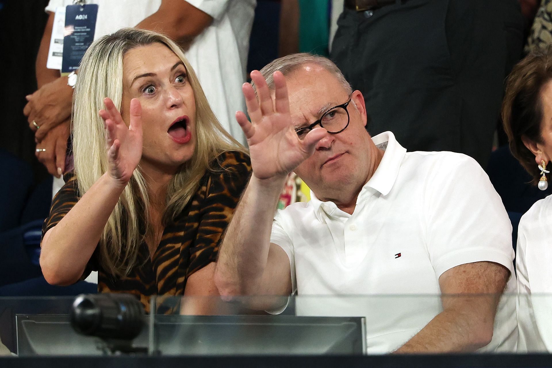 Jodie Haydon and Prime Minister of Australia Anthony Albanese