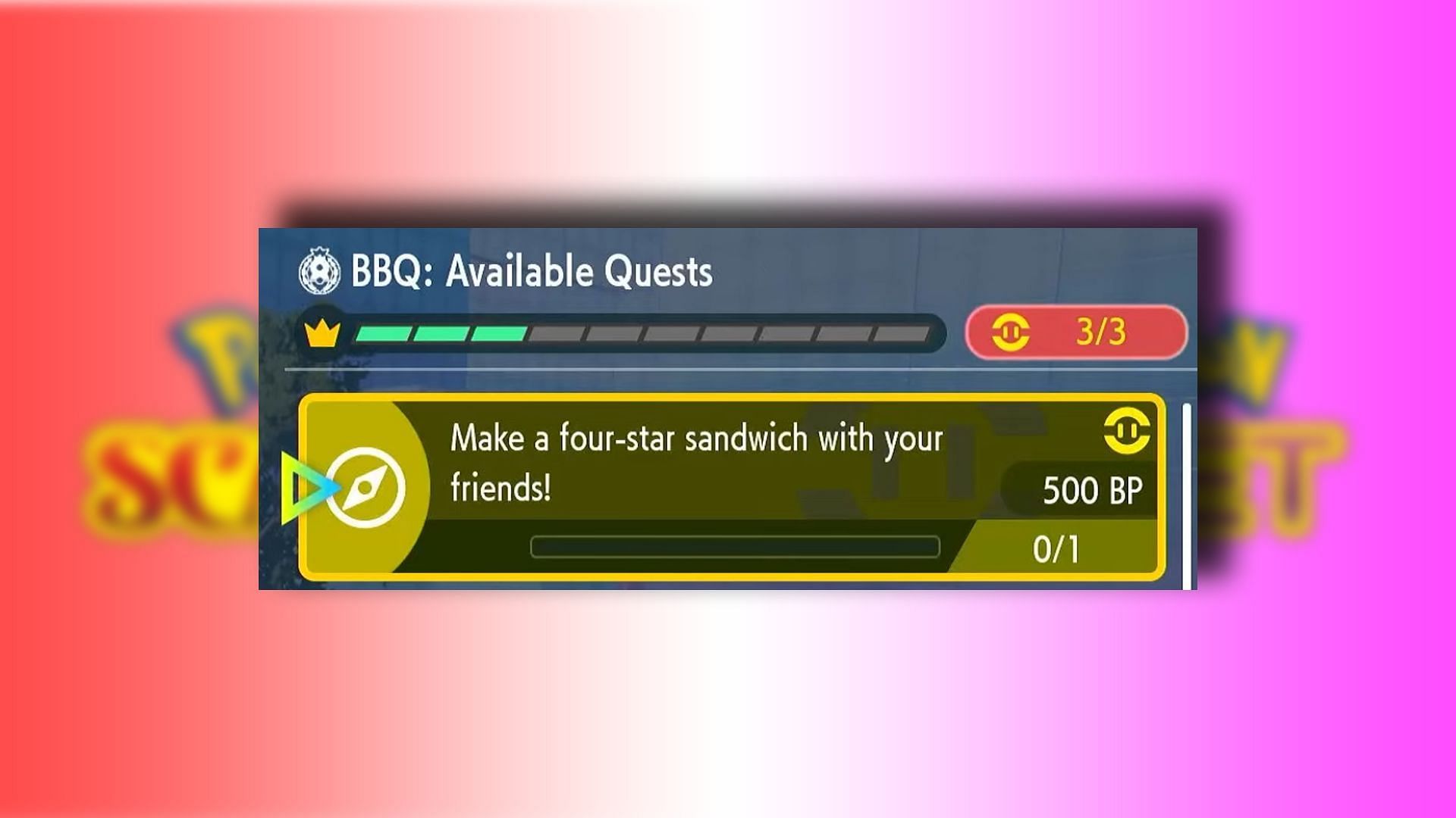 BBQ for the sandwich (Image via The Pokemon Company)