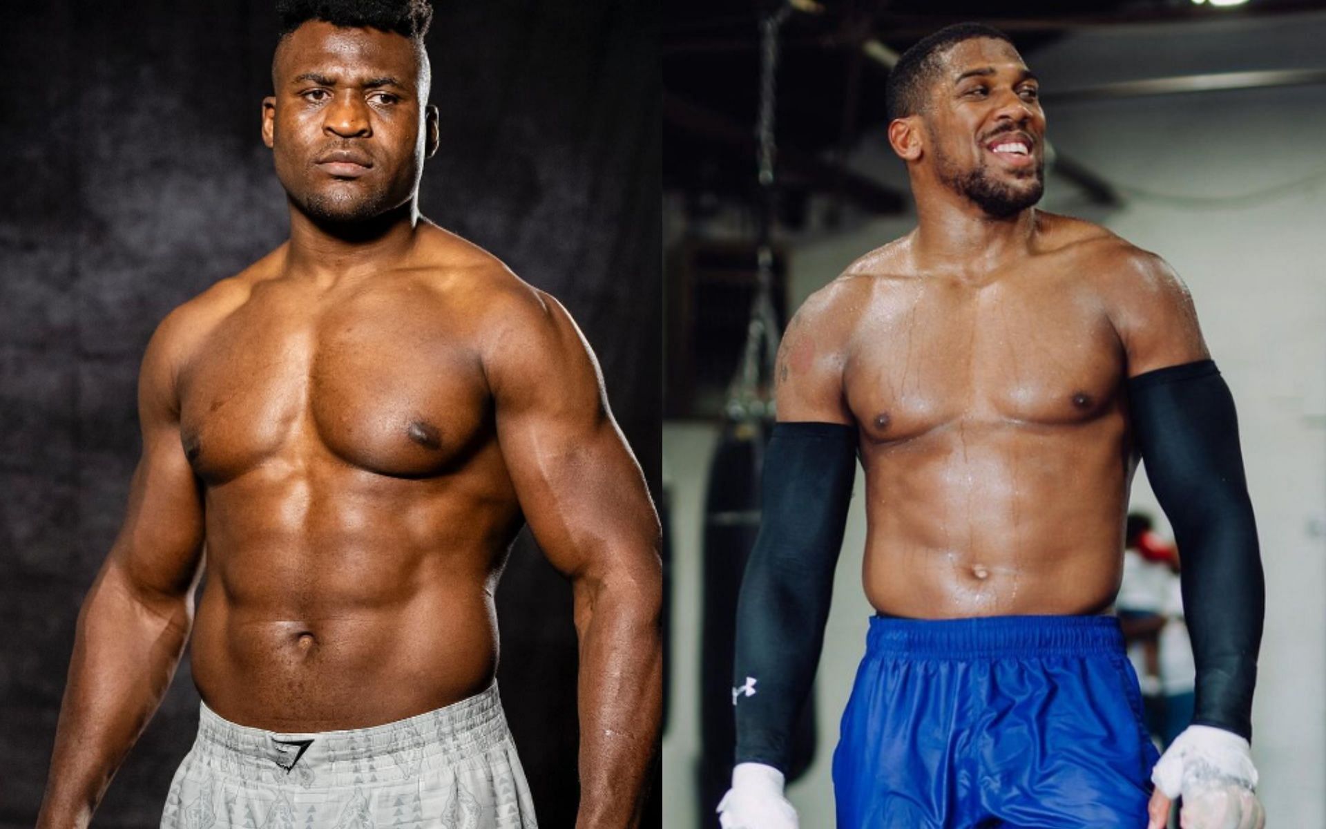 Francis Ngannou and Anthony Joshua will clash in March. [Images via @FrancisNgannou and @AnthonyJoshua on Instagram]