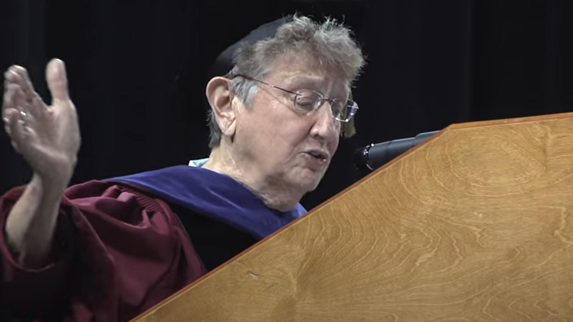 Justice Jean Toal during a speech (Image via University of South Carolina)