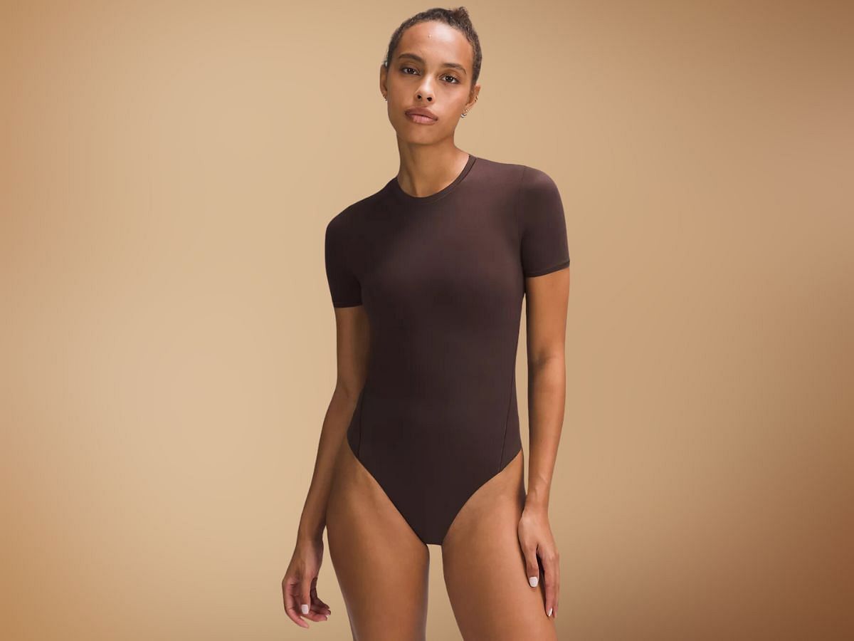 The Wundermost Nulu short-sleeve crew thong bodysuit (Image via Lululemon)