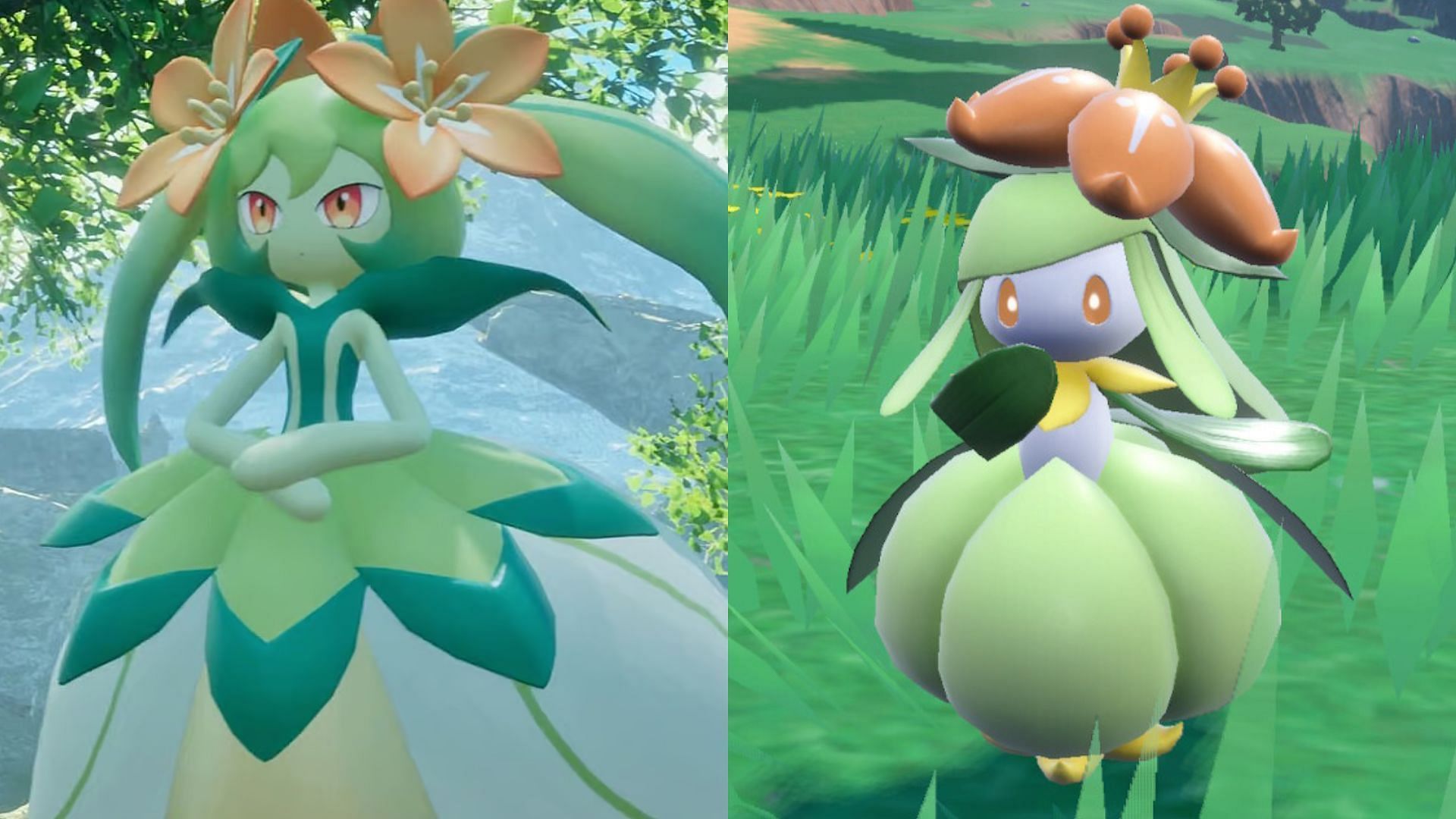 Lyleen&#039;s Palworld Pal design resembles Lilligant to a great extent (Image via Pocketpair/The Pokemon Company)