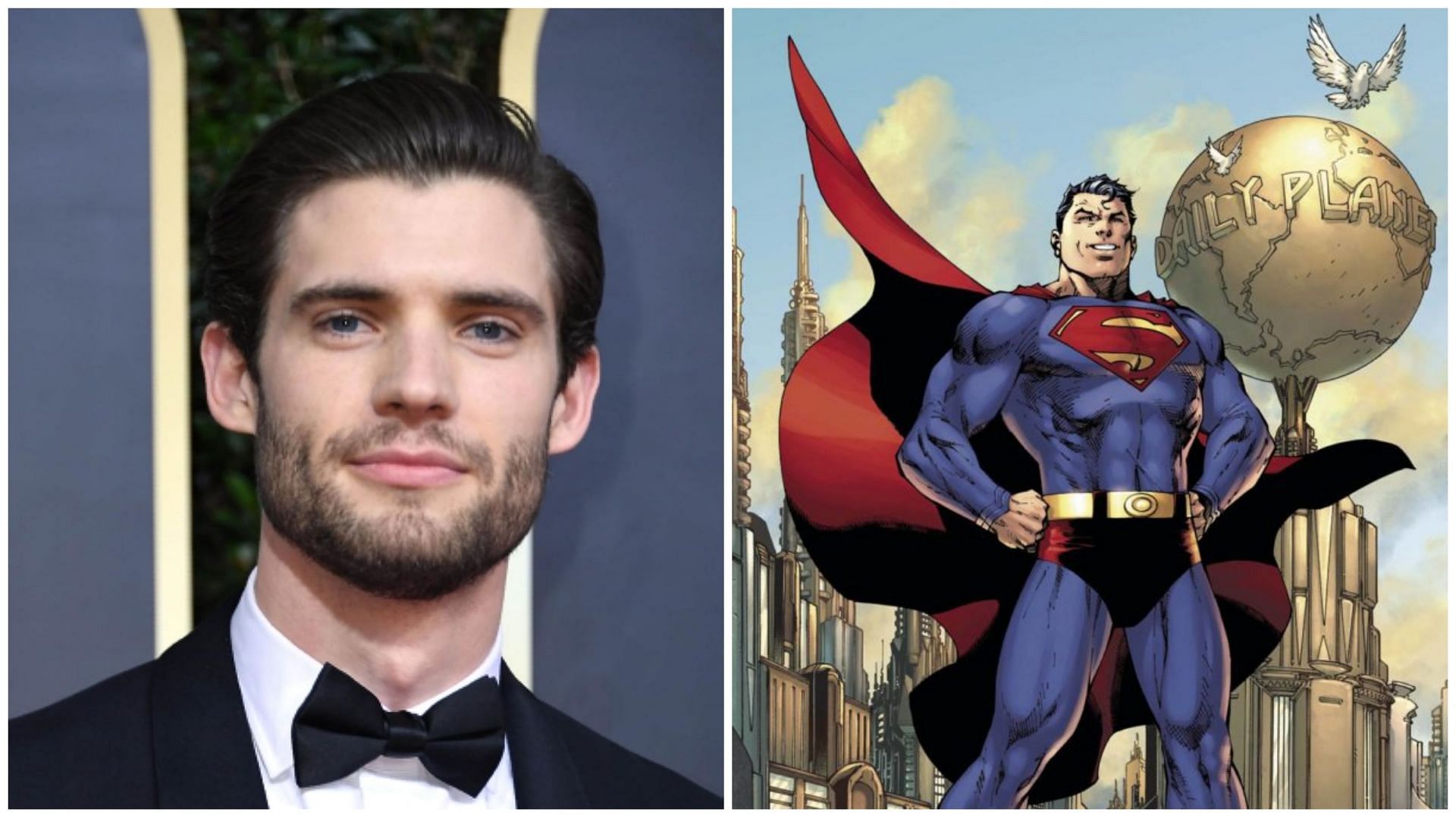 David Corenswet to star as Superman in Superman: Legacy (Image via IMDb and DC Fandom)