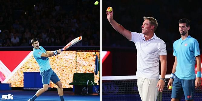 WATCH: When Novak Djokovic faced Aussie cricket legend Shane Warne for charity