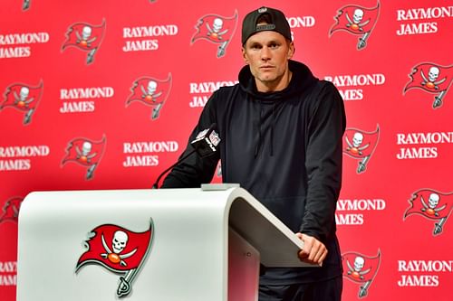 Tom Brady during NFC wild-card playoffs - Dallas Cowboys vs. Tampa Bay Buccaneers