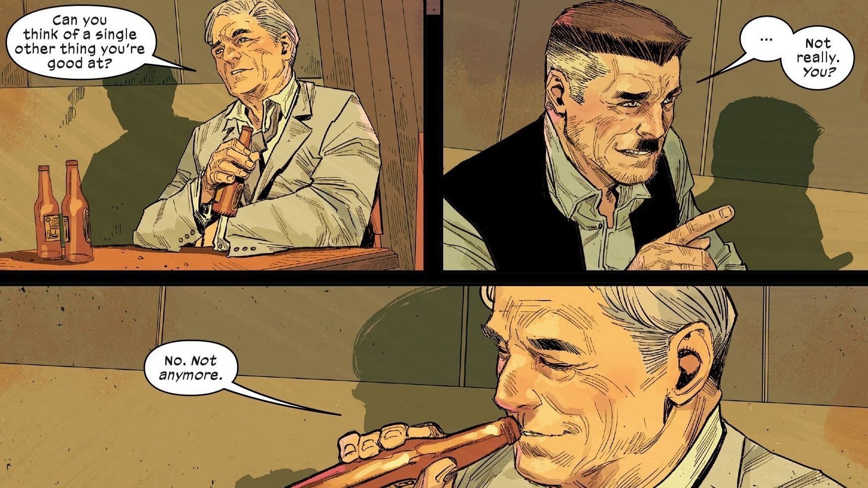 Uncle Ben and J. Jonah James having a conversation (Image via Marvel Comics)