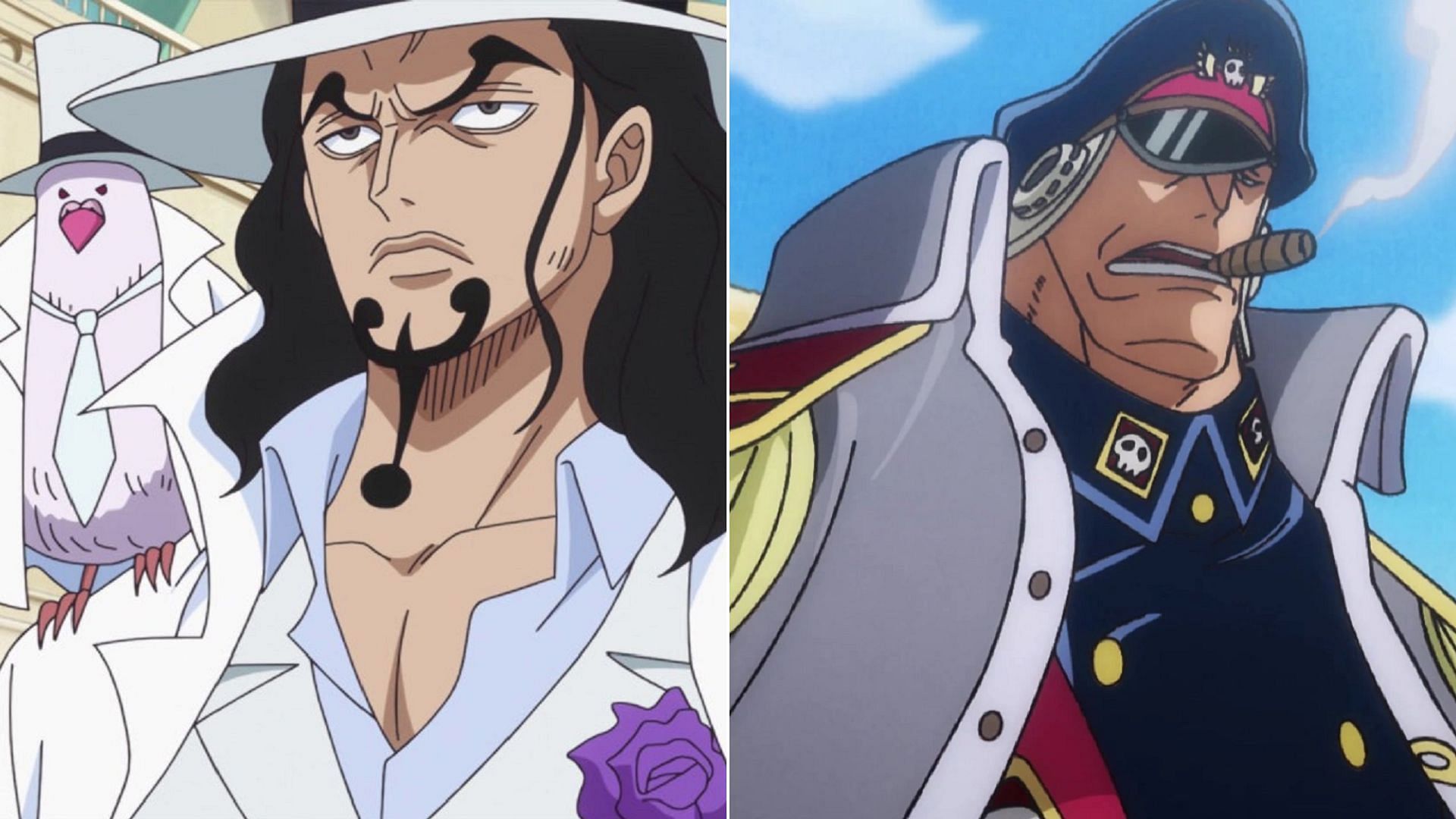Lucci and Shiryu (Image via Toei Animation, One Piece)