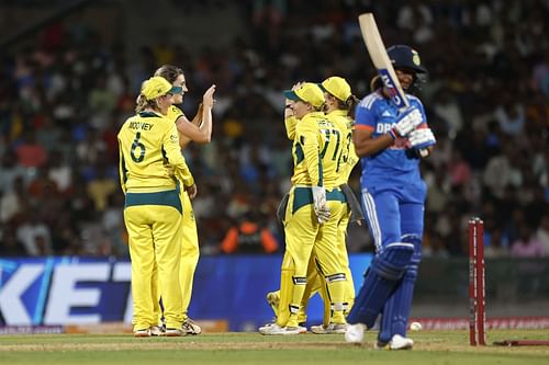 India set below-par targets for Australia in the last two T20Is. [P/C: Getty]