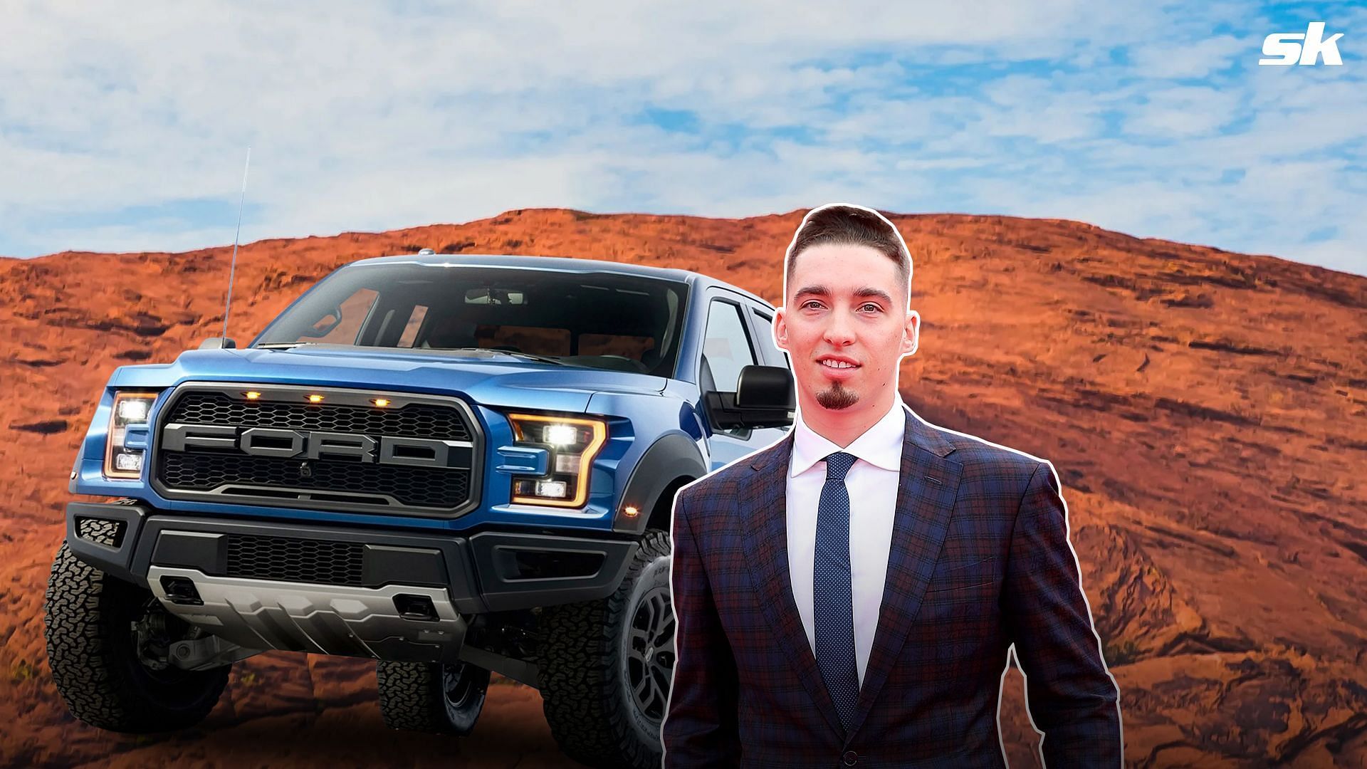 Blake Snell with his Ford Raptor F-150