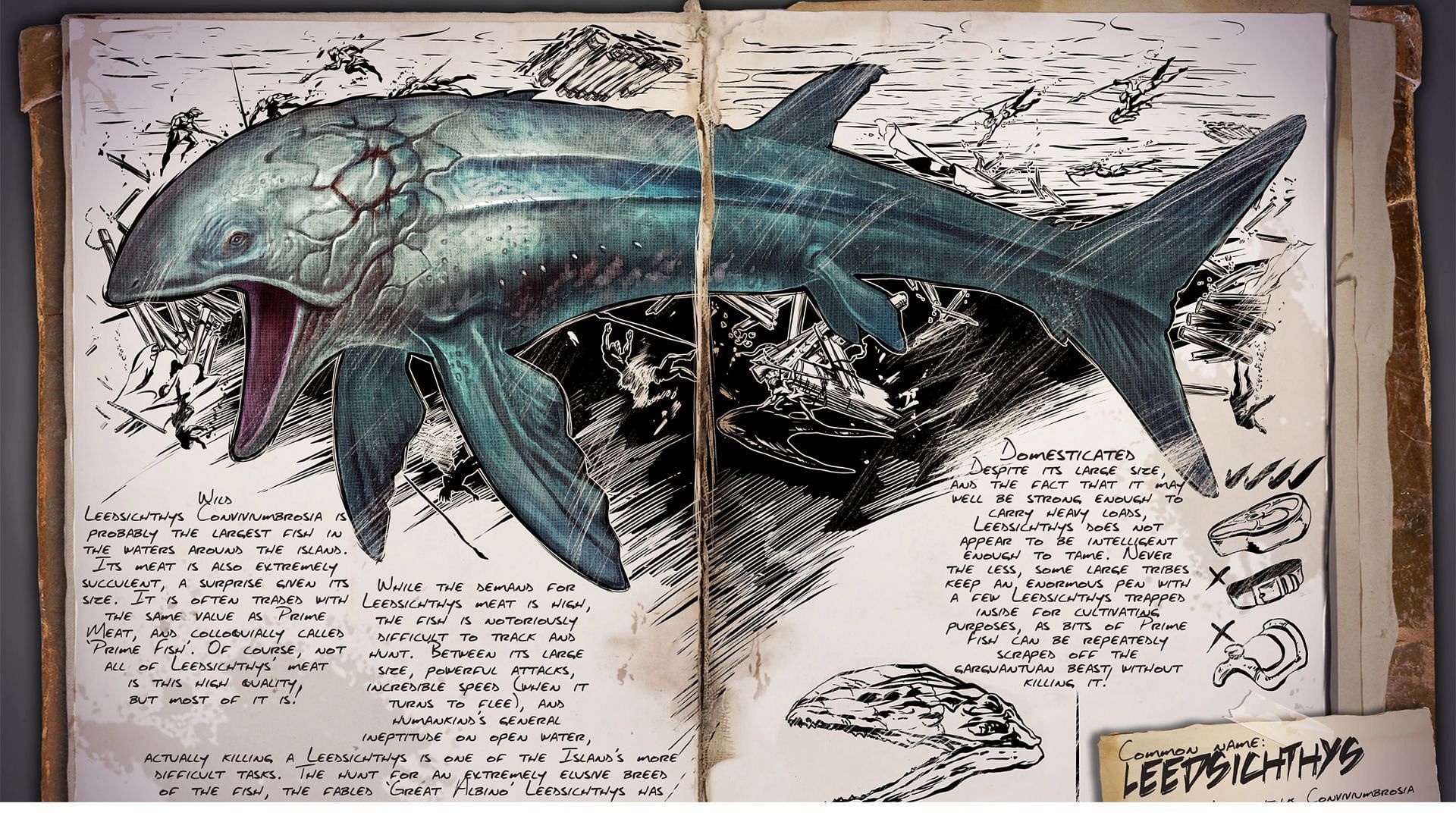 Leedsichthys is one of the strongest aquatic tame (Image via Studio Wildcard)