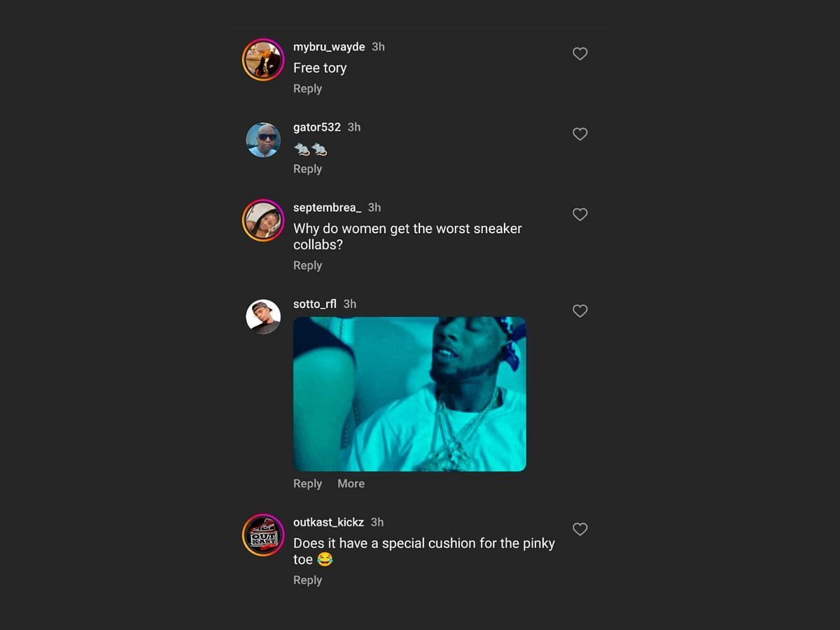 Fans on Megan Thee Stallion &amp; Nike collaboration (Image via Instagram/@sneakerfreakermag)