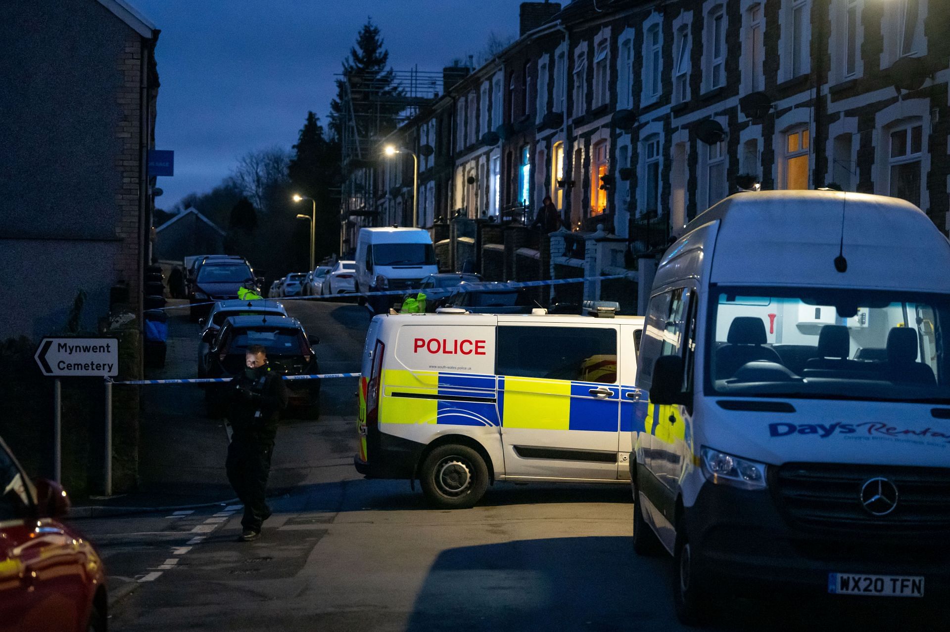 Police Hunt Man After Woman Stabbed In Aberfan