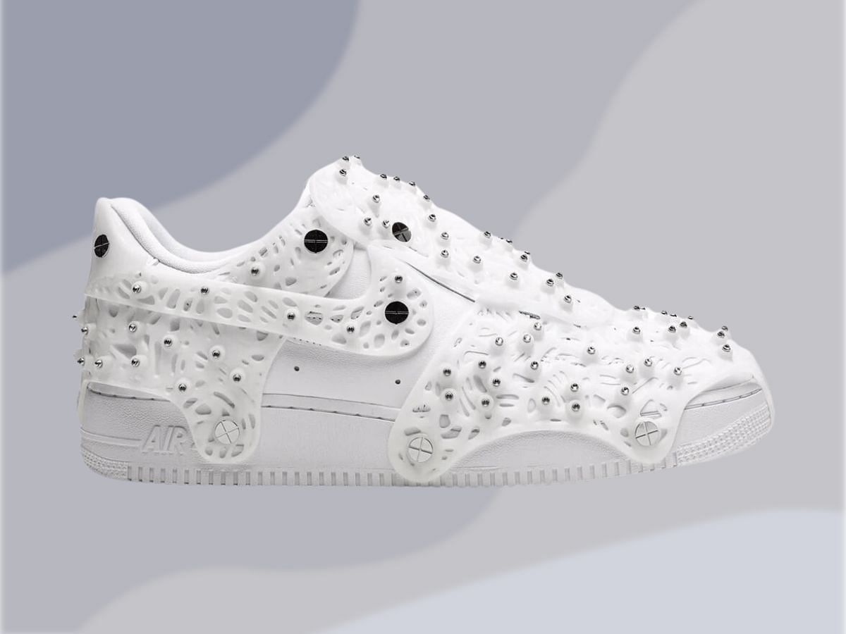 Nike x Swarovski Air Force 1 Low LXX &quot;Retroreflective Crystals White&quot; sneakers (Image via Sportskeeda)