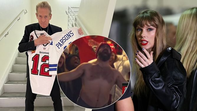 ‘Jason Kelce took a page out of Taylor Swift’s book’: Skip Bayless on Eagles star’s viral video of chugging beers shirtless