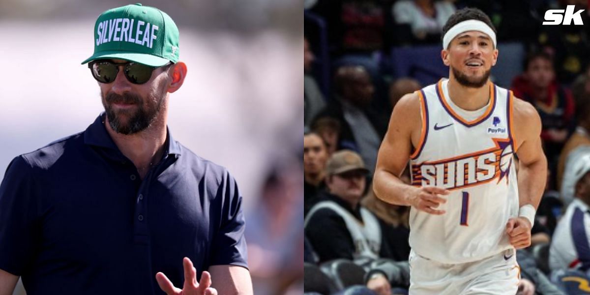 Michael Phelps hypes up Devin Booker on his career