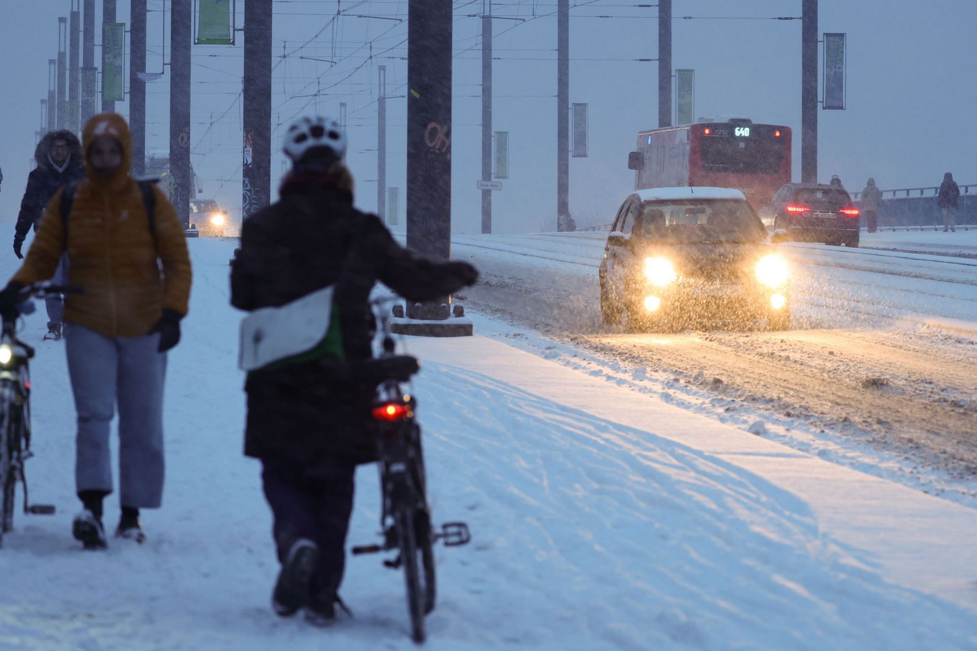 Heavy Snowstorm Expected Across Middle And Southern Germany