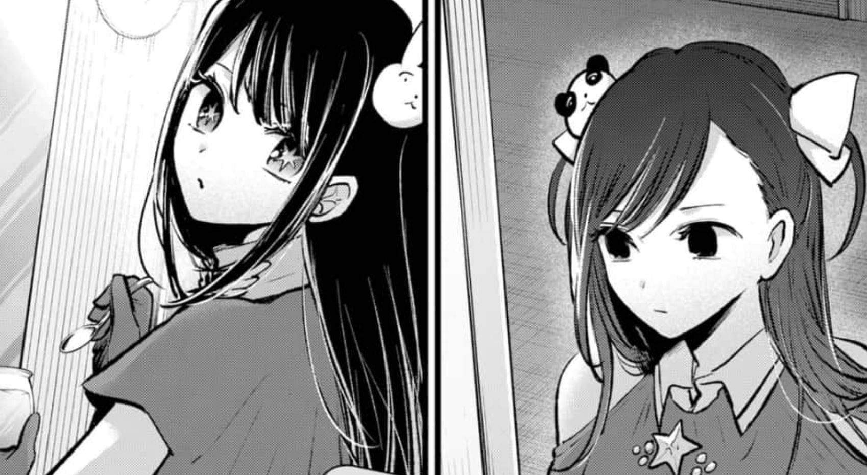 Ruby as Ai and Kana as Nino in the Oshi no Ko manga (Image via Shueisha)