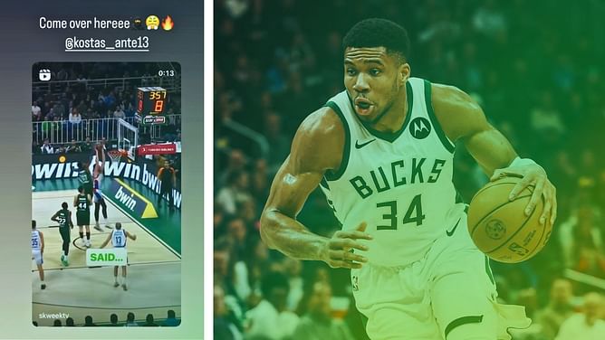 Giannis Antetokounmpo showers three-word praise on brother’s chase down block