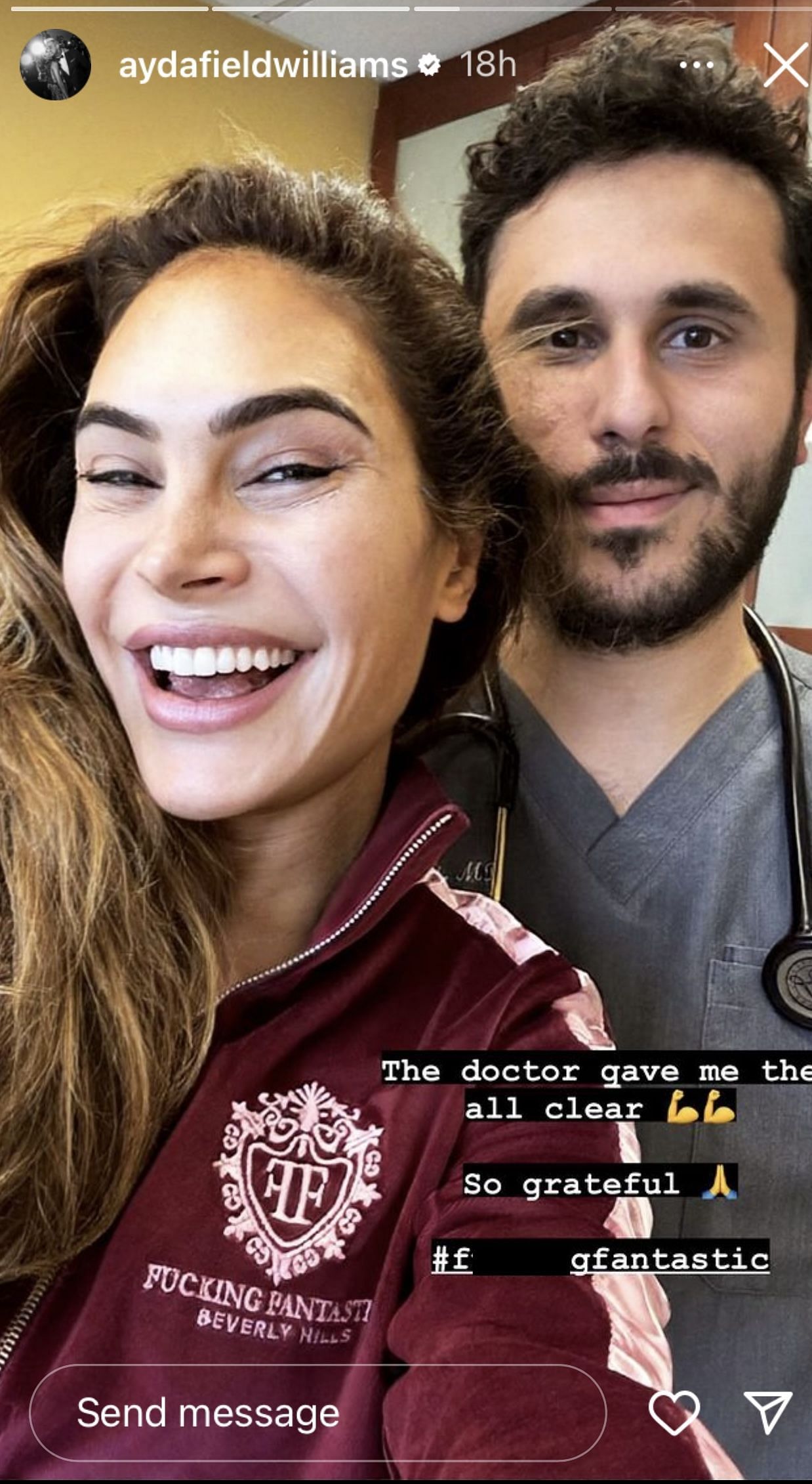 Ayda Field&#039;s health updates on Instagram (Image via @aydafieldwilliams/Instagram)