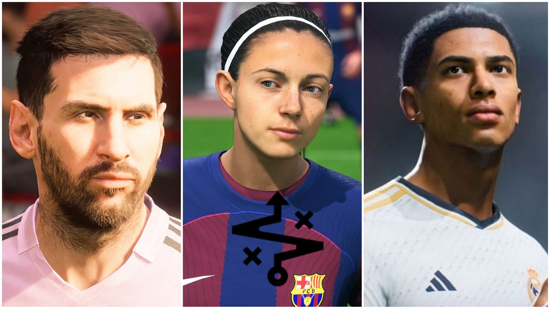 Lionel Messi, Aitana Bonmati, and Jude Bellingham tops the list of best EA FC 24 players with the Technical PlayStyle 