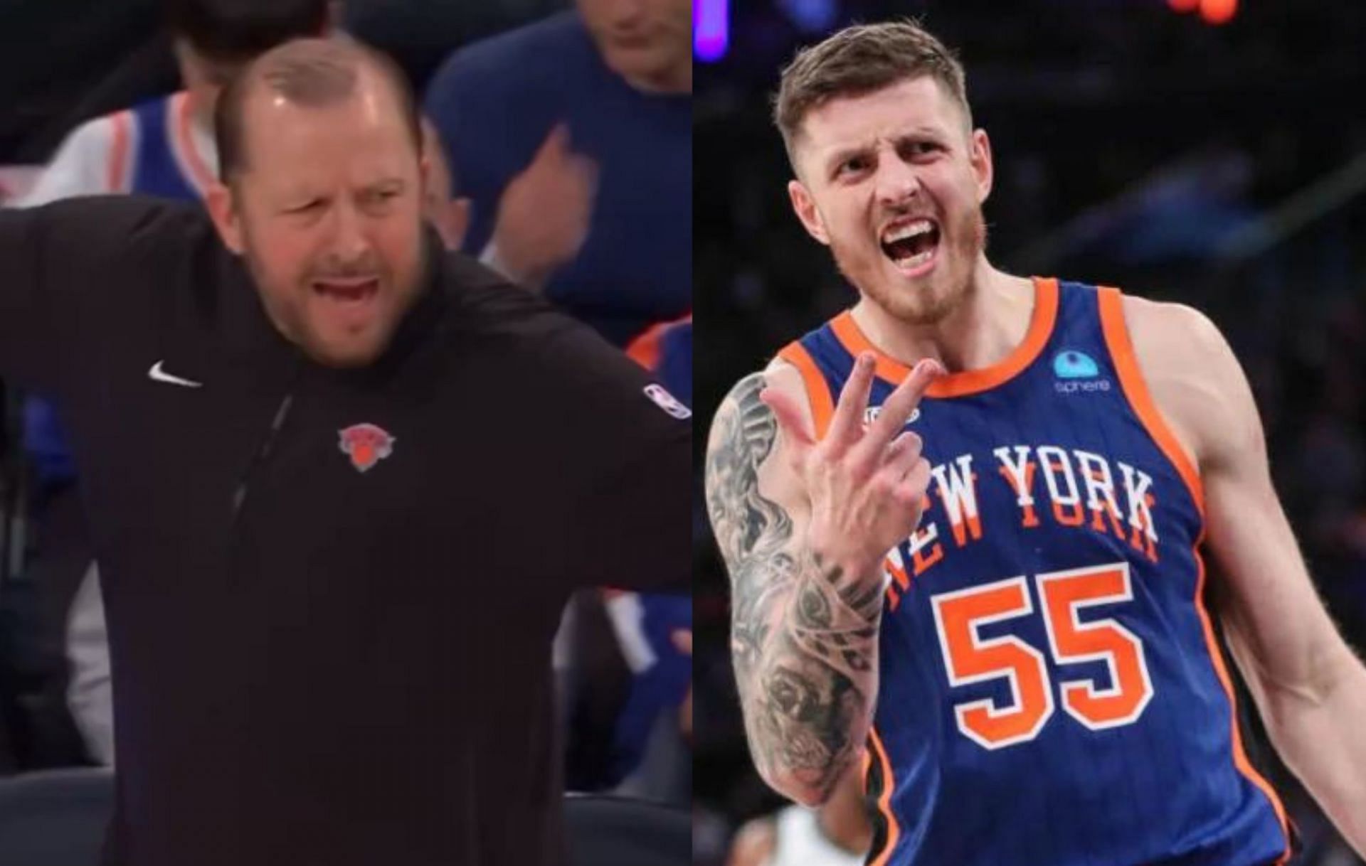 Coach Tom Thibodeau has a choice of words for Isaiah Hartenstein after a bad play