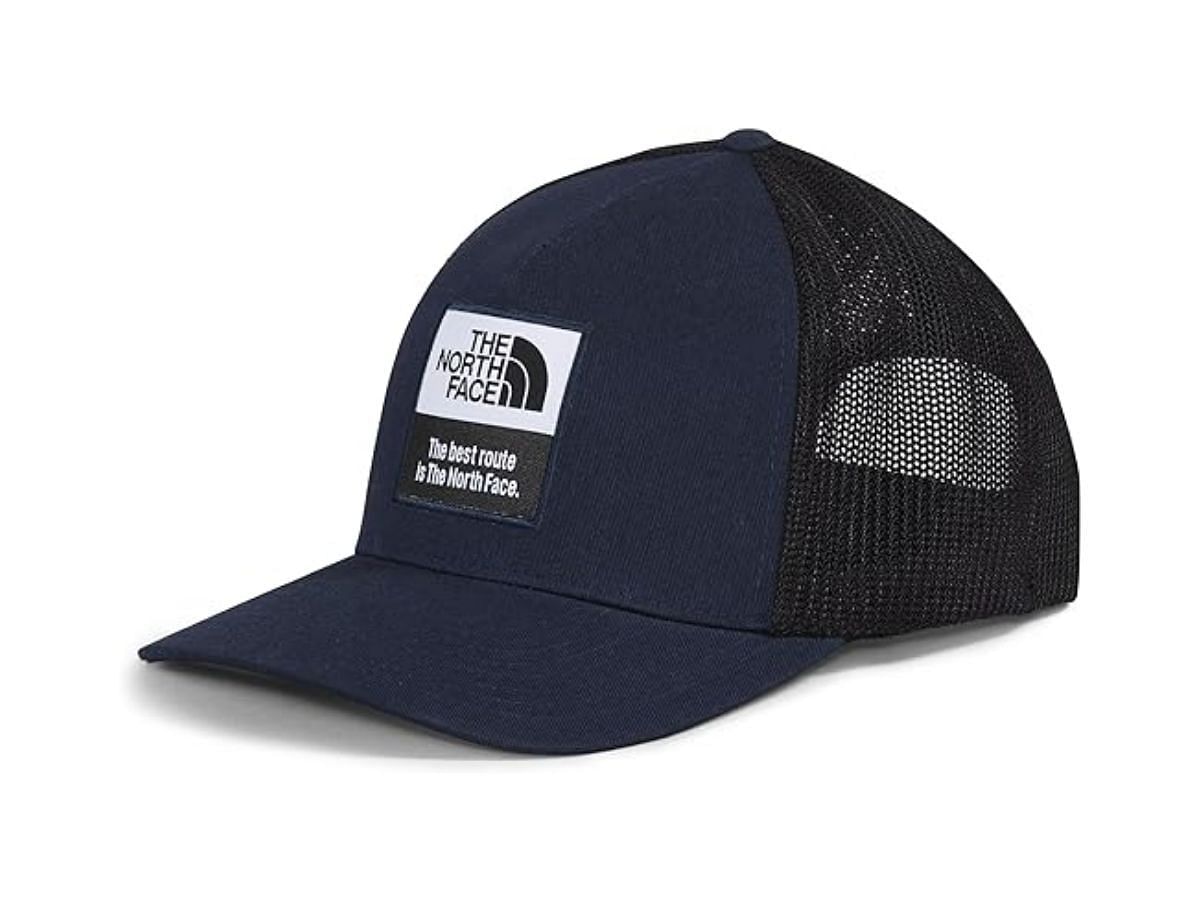 The &quot;Keep it Patched&quot; structured trucker hat (Image via Amazon)