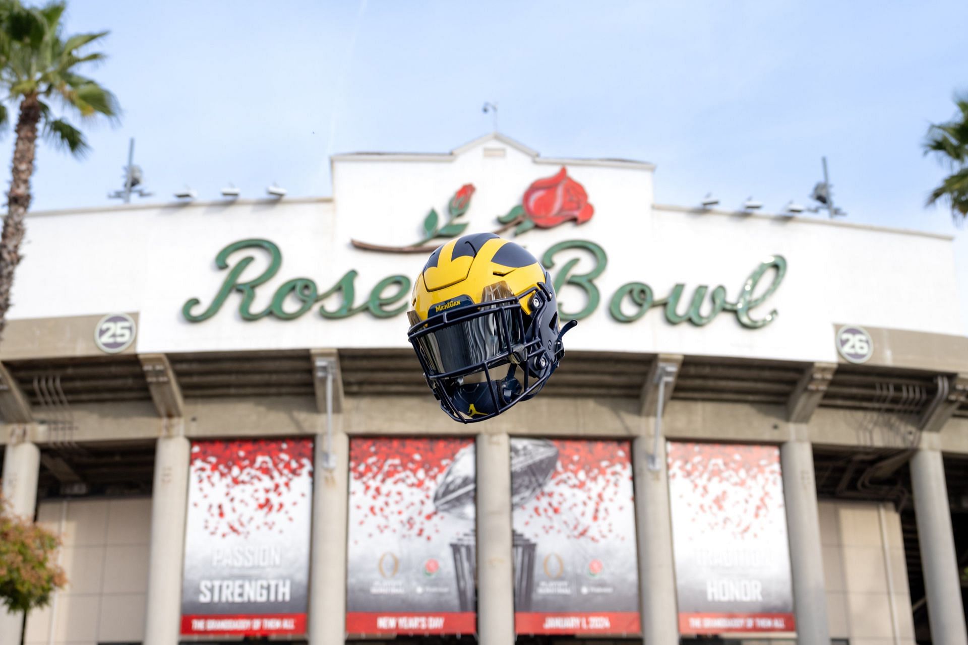 The Wolverines are playing in the Rose Bowl (Picture Source: @UMichFootball (X))