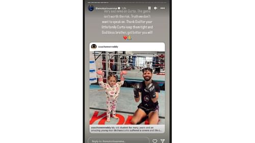 Conor McGregor's message to Ryan Curtis