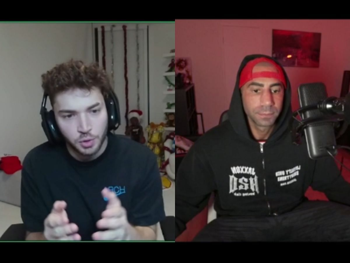 Adin Ross makes strange speech to Fousey (Image via Kick/Fousey)