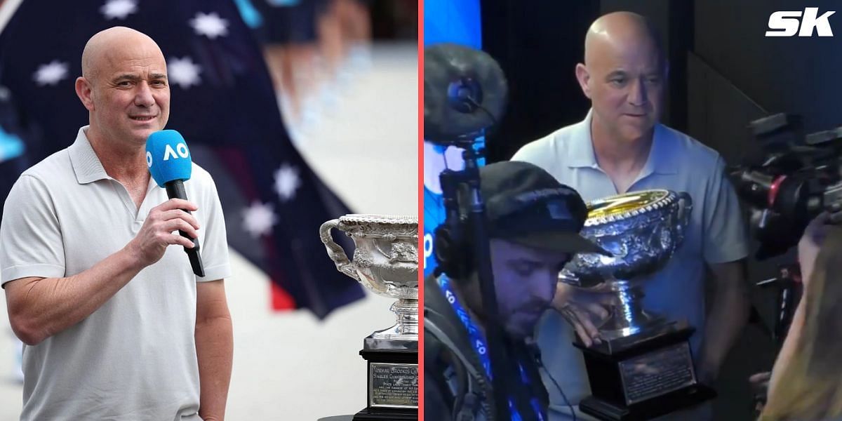 Andre Agassi is present at Australian Open 2024