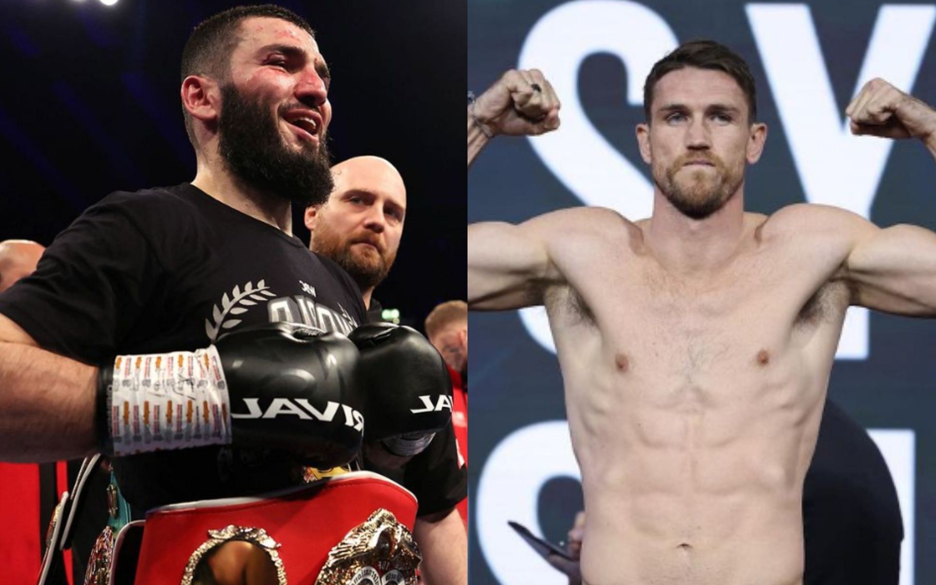 Artur Beterbiev and Callum Smith will headline an event this Saturday. [Images via @toprank and @callumsmith23 on Instagram]