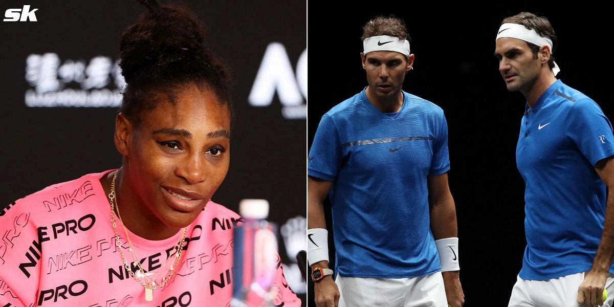 Serena Williams, Rafael Nadal and Roger Federer