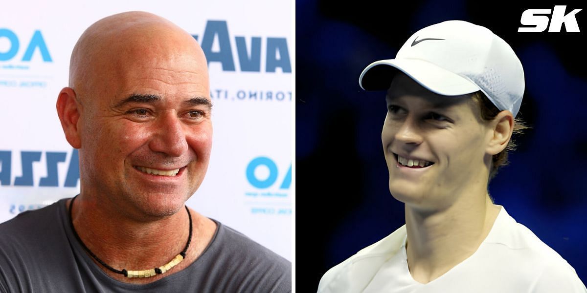 Jannik Sinner All Smiles As He Meets Andre Agassi At Australian Open ...