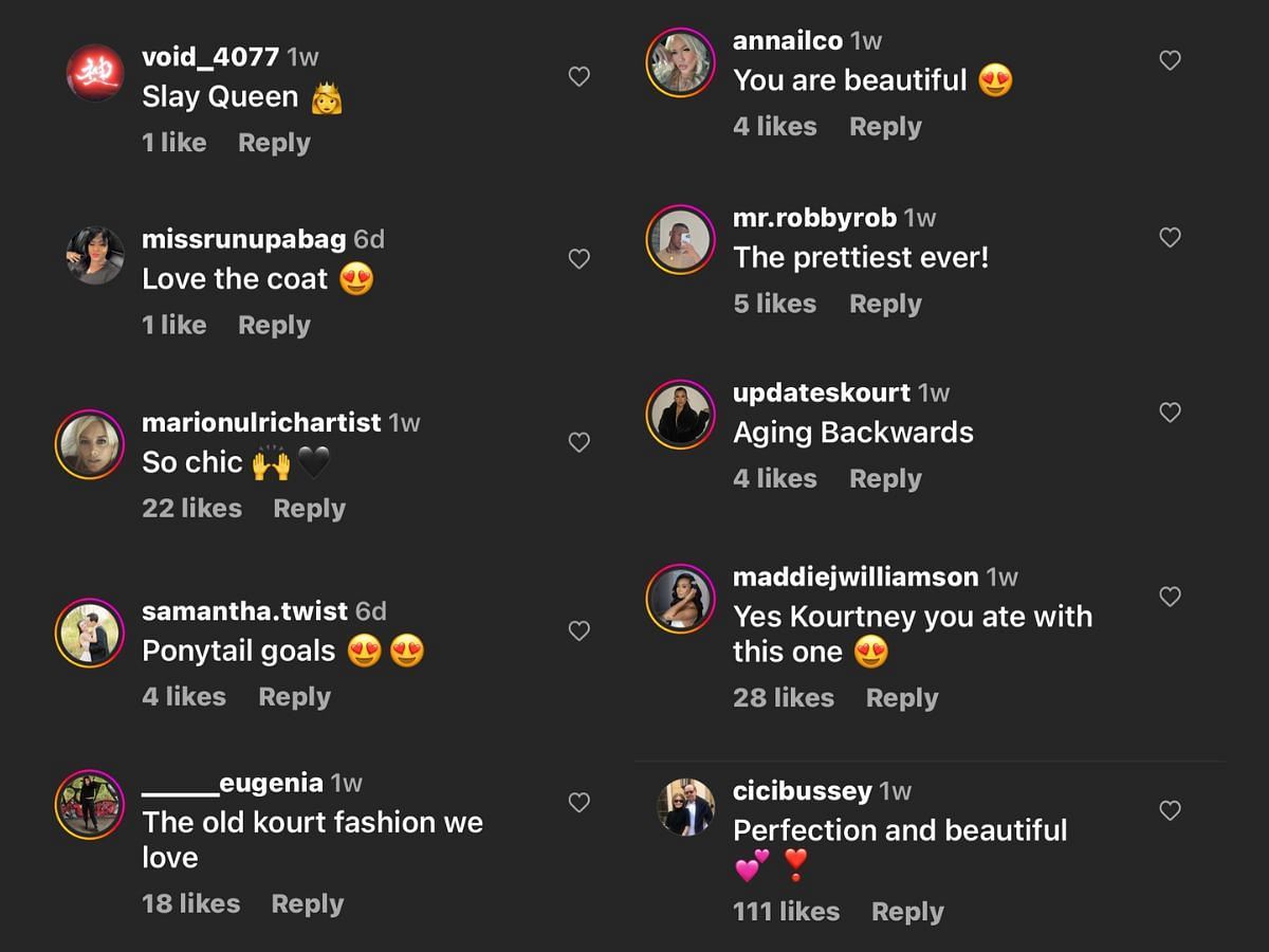 Here are more comments from Kourtney&#039;s fans and other internet users (Image via Instagram/@kourtneykardash)