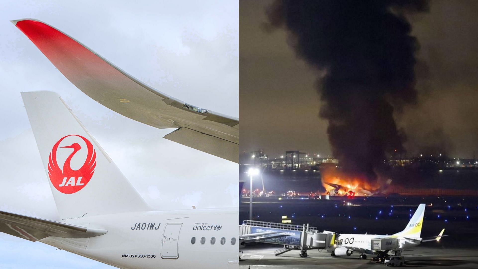 The video of the accident went viral on social networking sites (Image via Facebook / Japan Airlines / X / Our Japan)