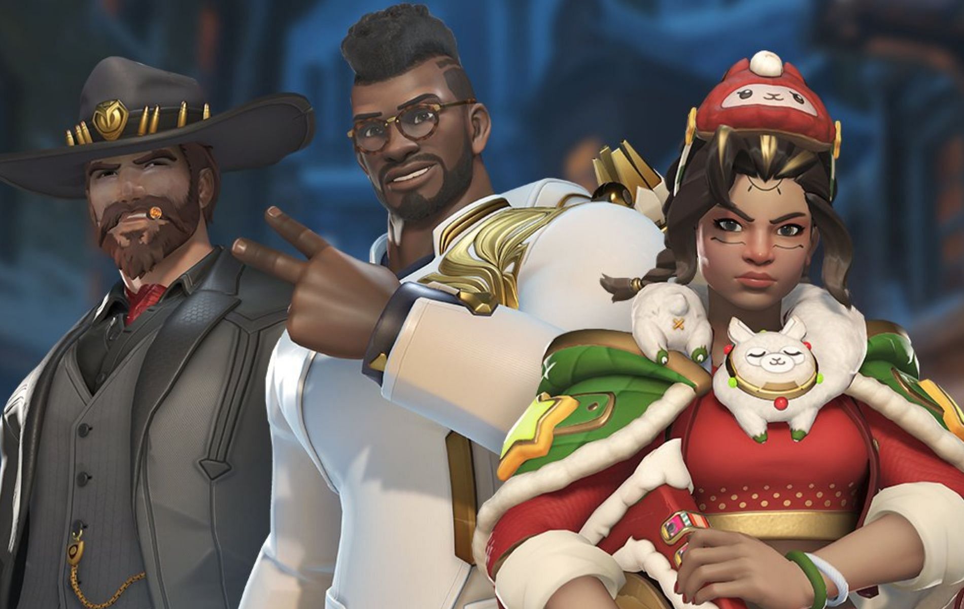 Some new and other familiar skins are here for the holiday season (Image via Blizzard Entertainment)