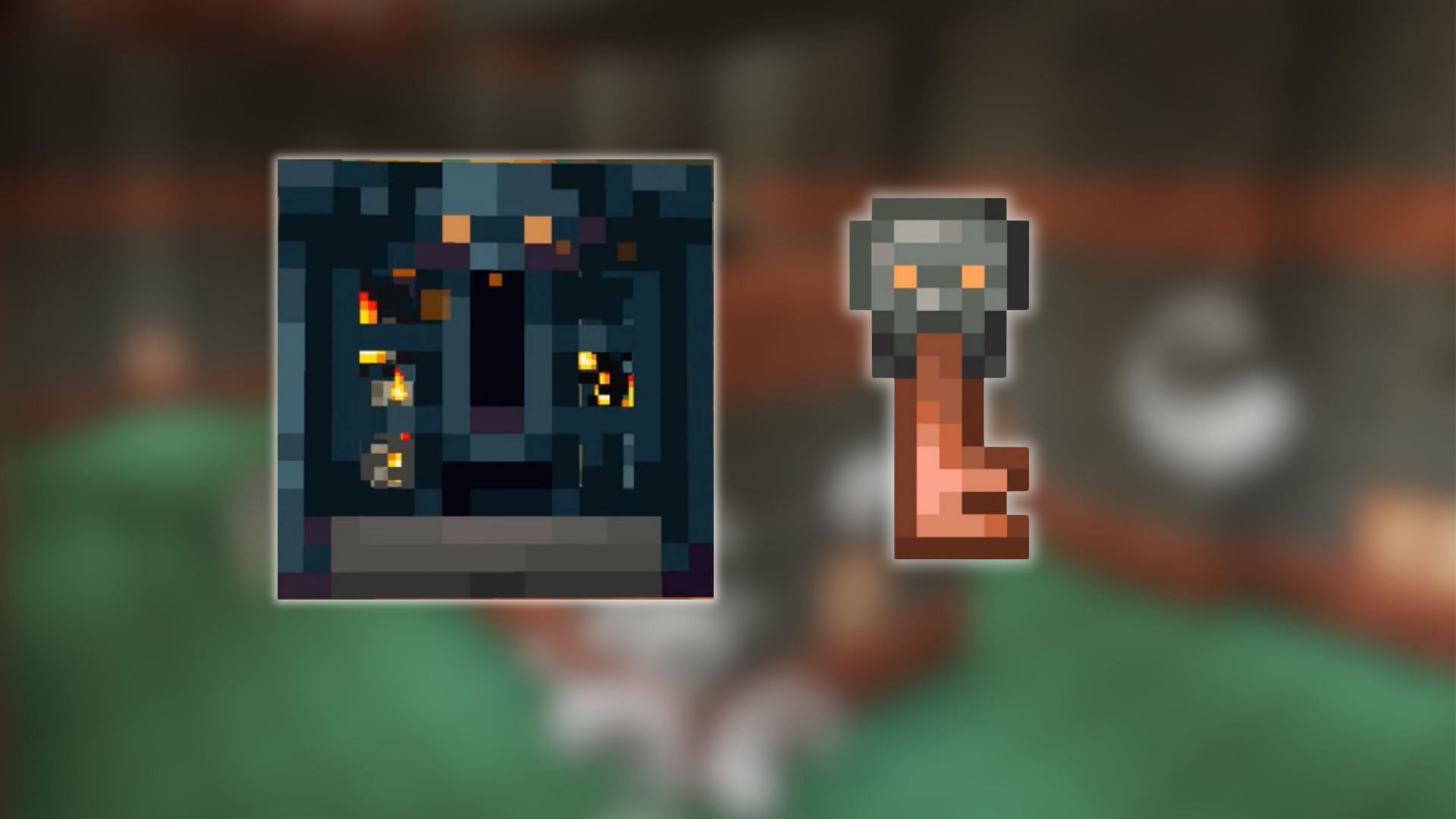 The key and vault in Minecraft 