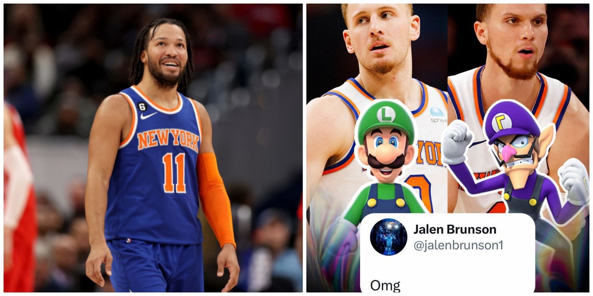 Hilarious comparison of Donte DiVincenzo &amp; Malachi Flynn to Luigi &amp; Waluigi has NBA fans in stitches.