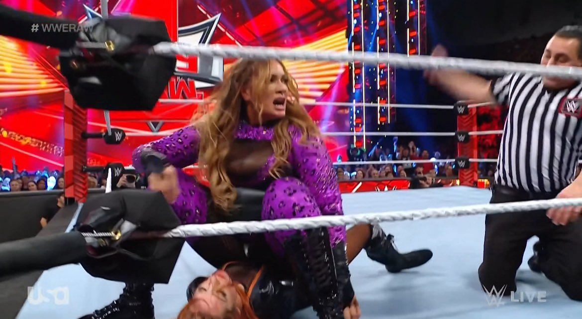 Becky Lynch was defeated by Nia Jax