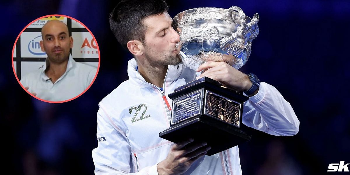 Novak Djokovic and Purav Raja (inset)