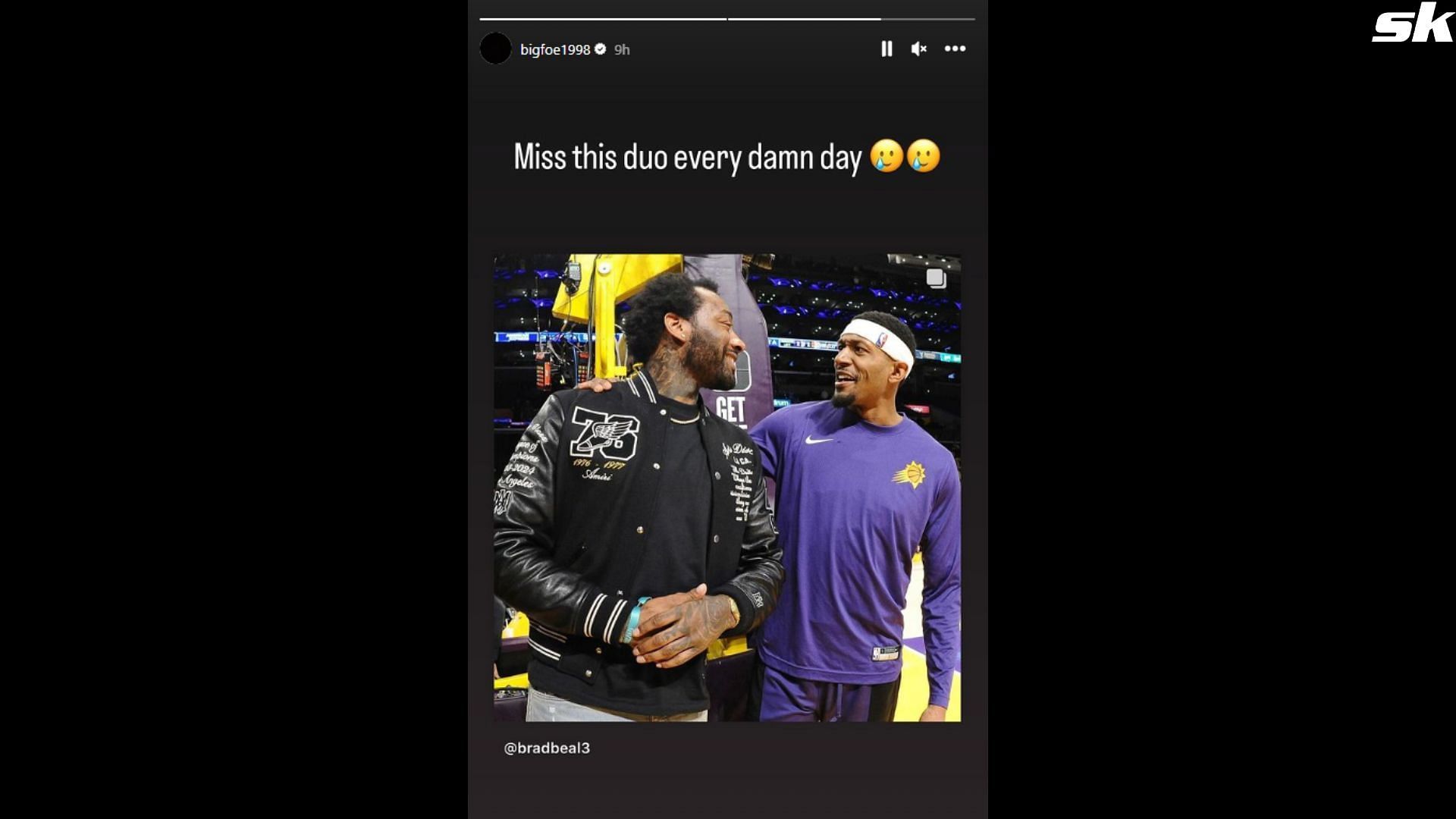 Frances Tiafoe reacts to Bradley Beal&#039;s photograph alongside friend John Wall