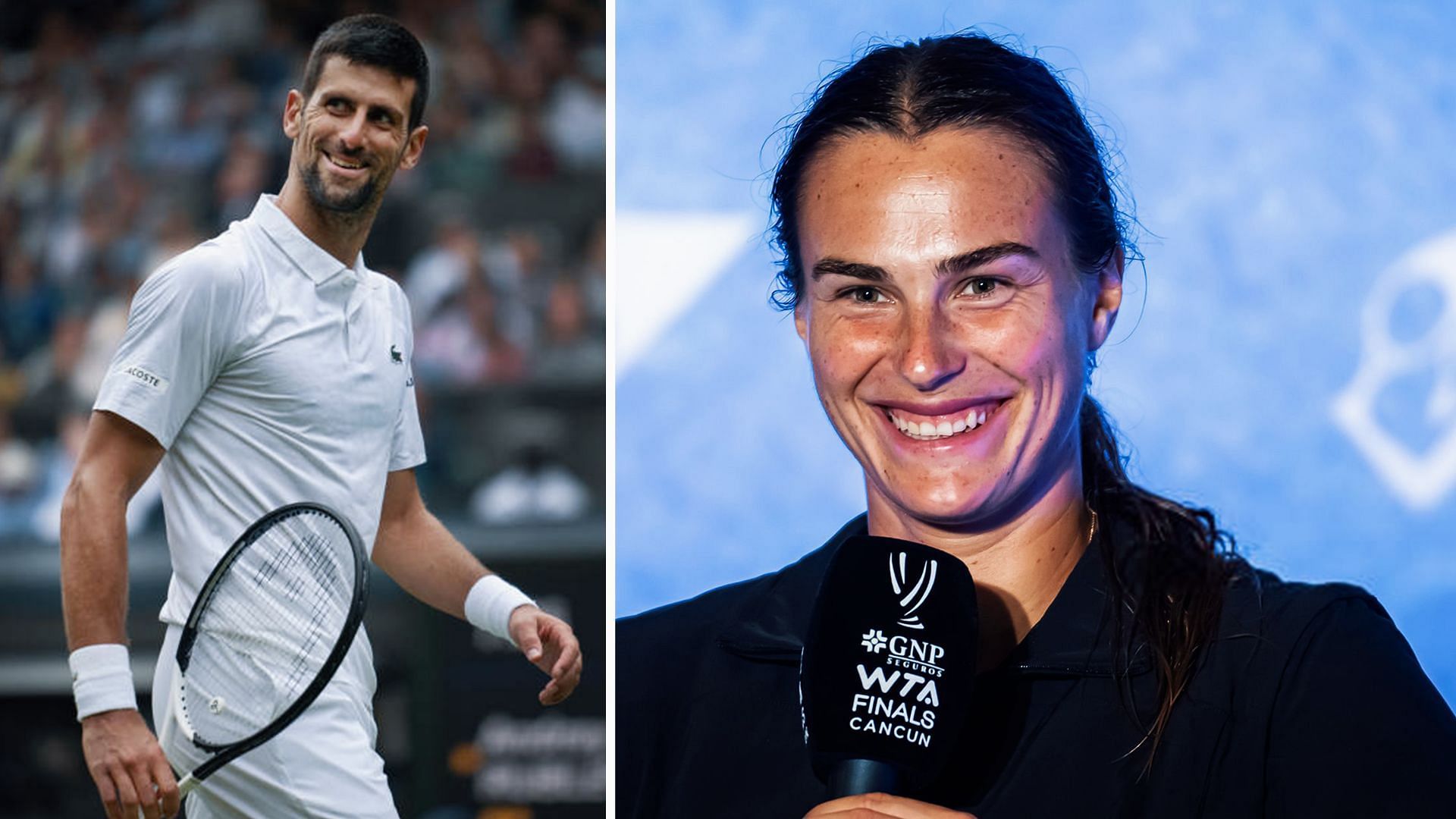 Aryna Sabalenka has joked that she has helped out Novak Djokovic by winning her Australian Open match as quickly as possible.